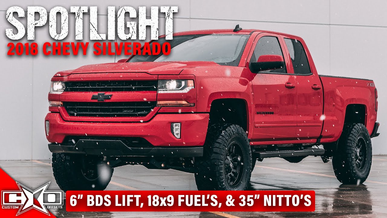 Vehicle Spotlight: 2018 Chevy Silverado 1500 on 18x9 Fuels and 35's with a 6