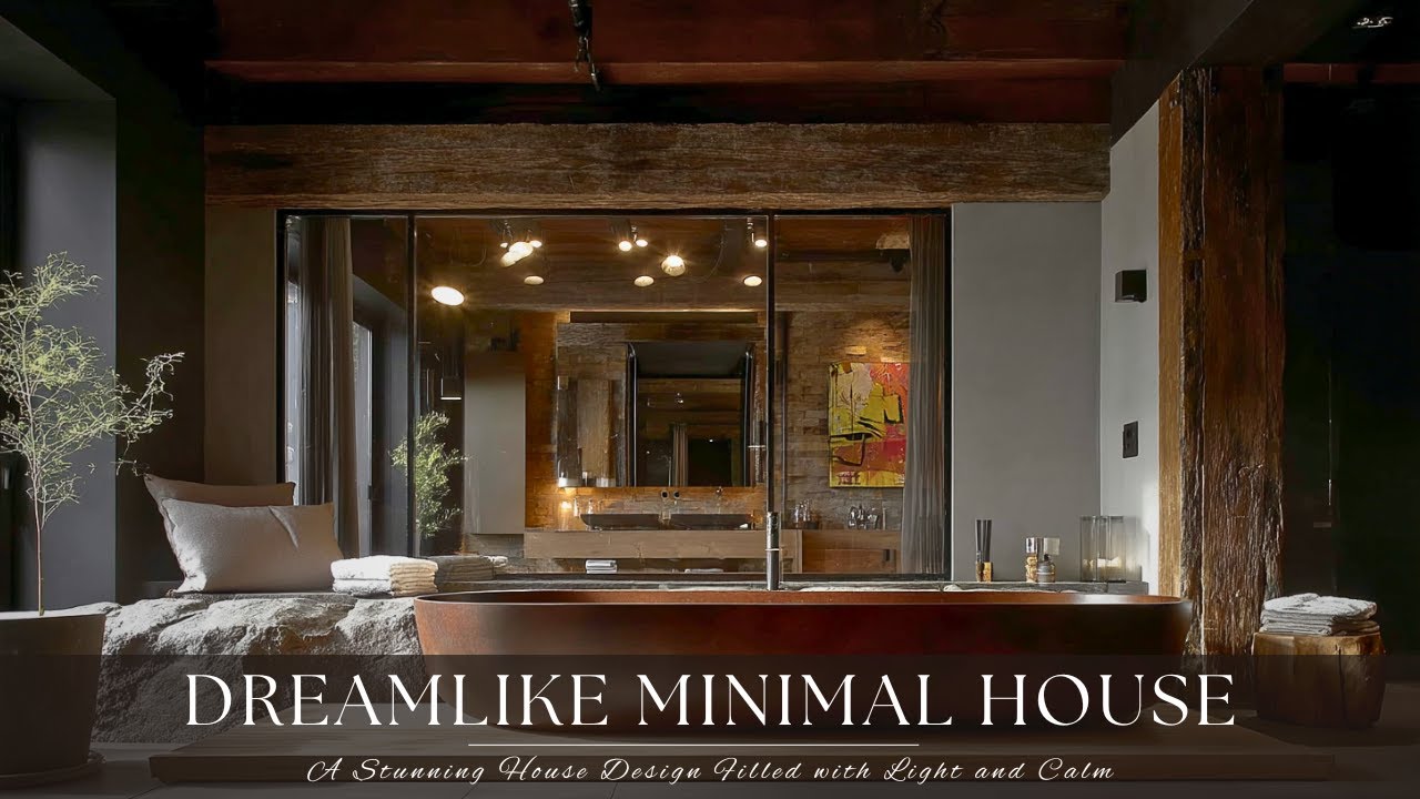 Oniryczny minimalistyczny dom: Oszałamiający projekt domu pełen światła i spokoju