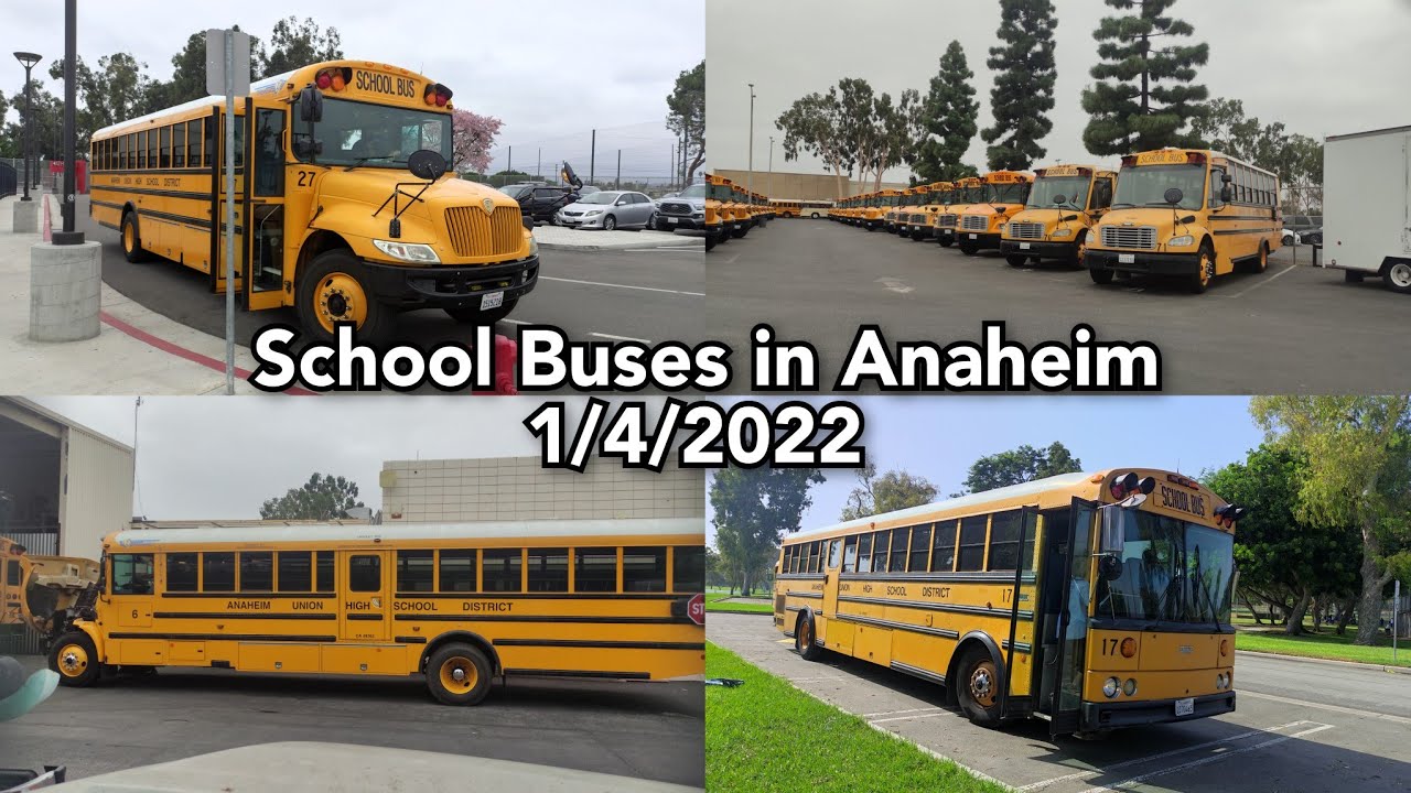 School Buses in Anaheim - 1/4/2022