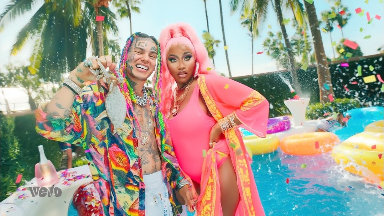 6ix9ine ft Nicki Minaj - CROWN ON FIRE( Oficial Video AI)