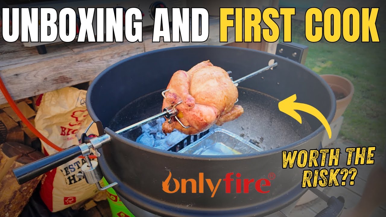 Trying the Onlyfire BBQ Rotisserie Kit | Unboxing & First Cook on the Weber!