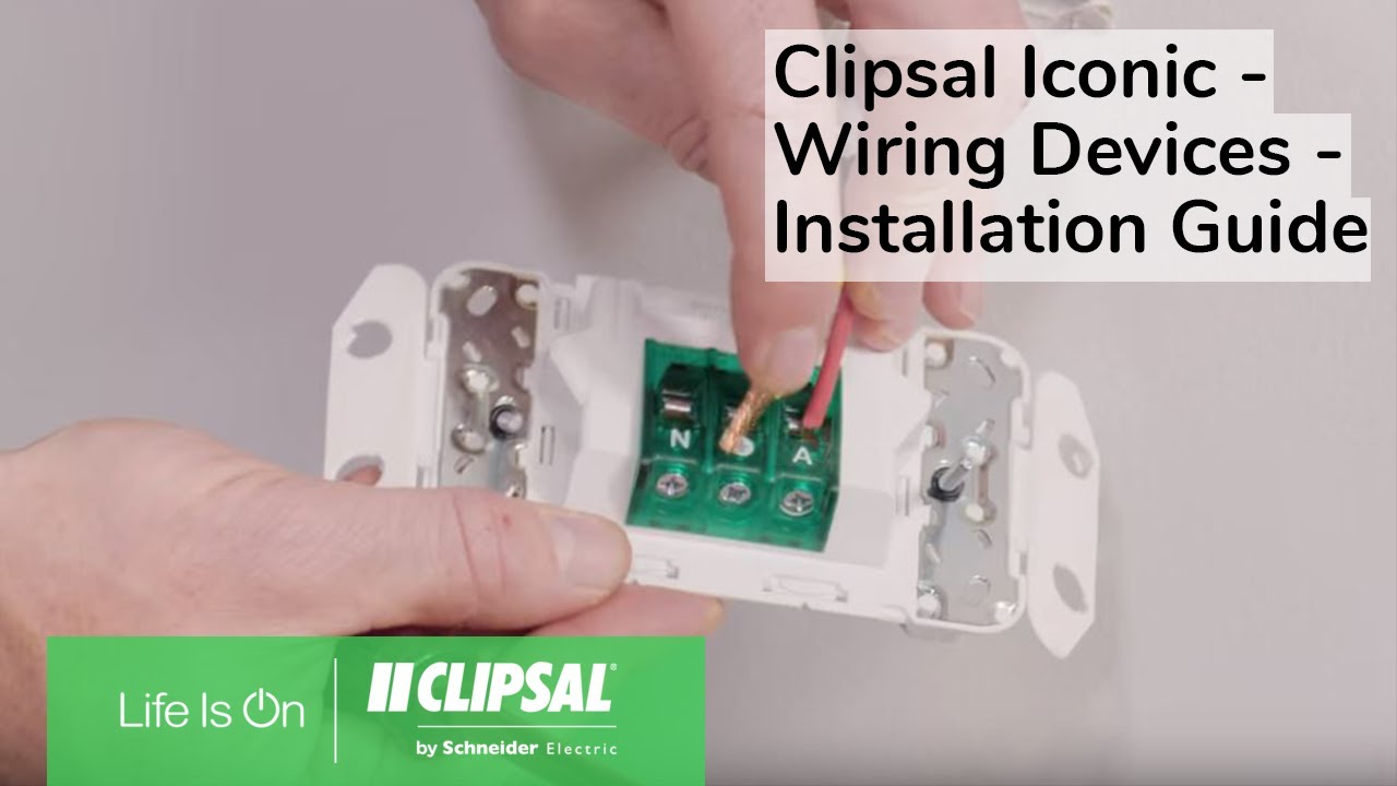 Clipsal Iconic - Электромонтажные изделия - Руководство по установке