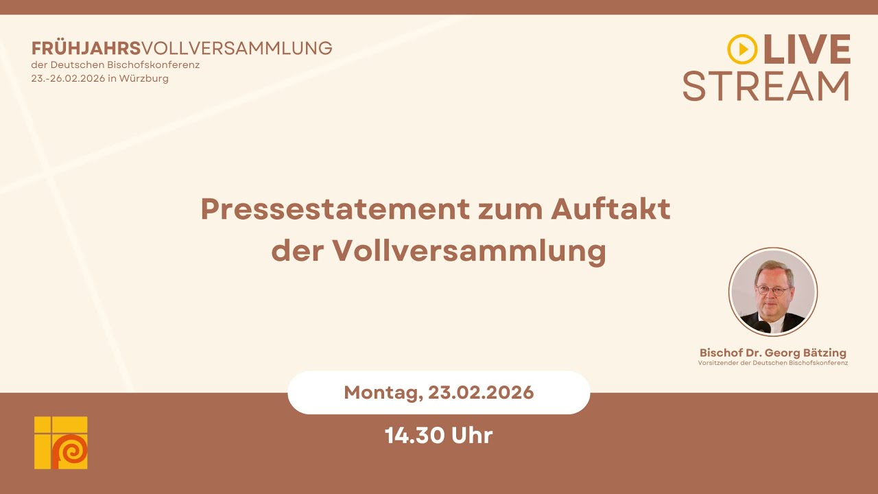 Pressekonferenz zum Auftakt der Frühjahrs-Vollversammlung 2026 in Würzburg