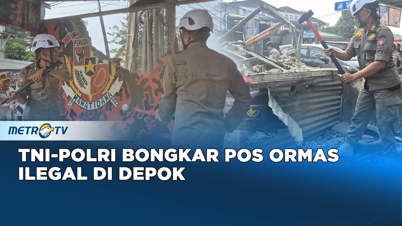 Depok Tertibkan Posko Ormas dan Lapak Liar di Lahan Hijau