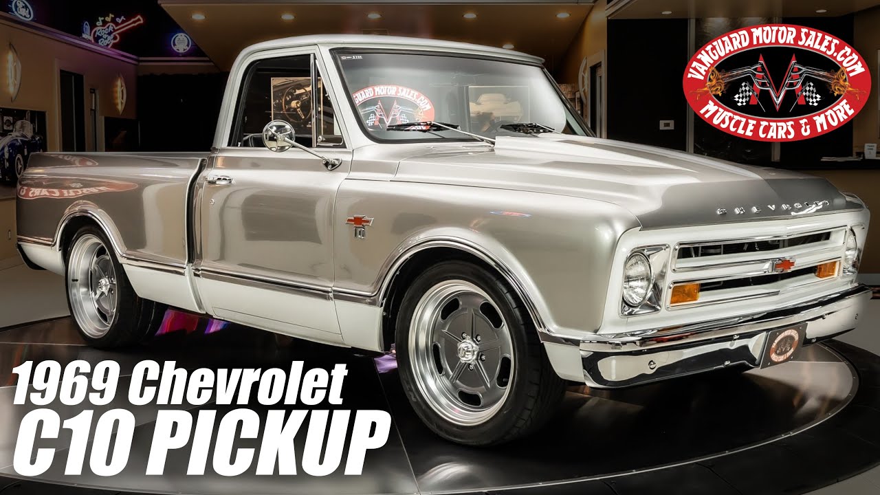 Продается отреставрированный пикап Chevrolet C10 1969 года выпуска, Vanguard Motor Sales #3789