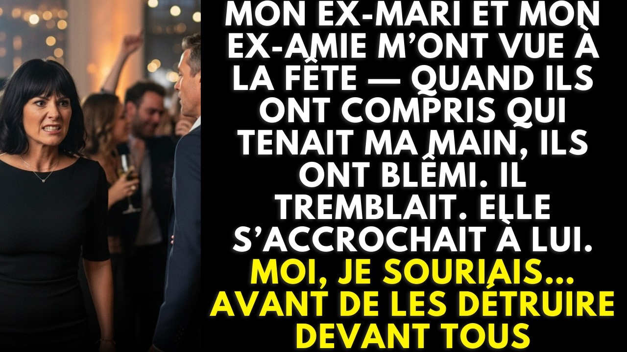 À la fête, mon ex et son alliée ont blêmi quand ma date m'a serré la main devant tous lourd