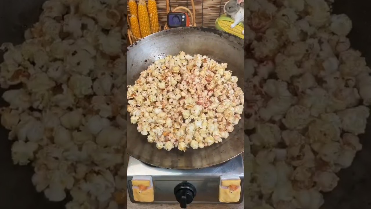 popcorn 🍿 food process 
