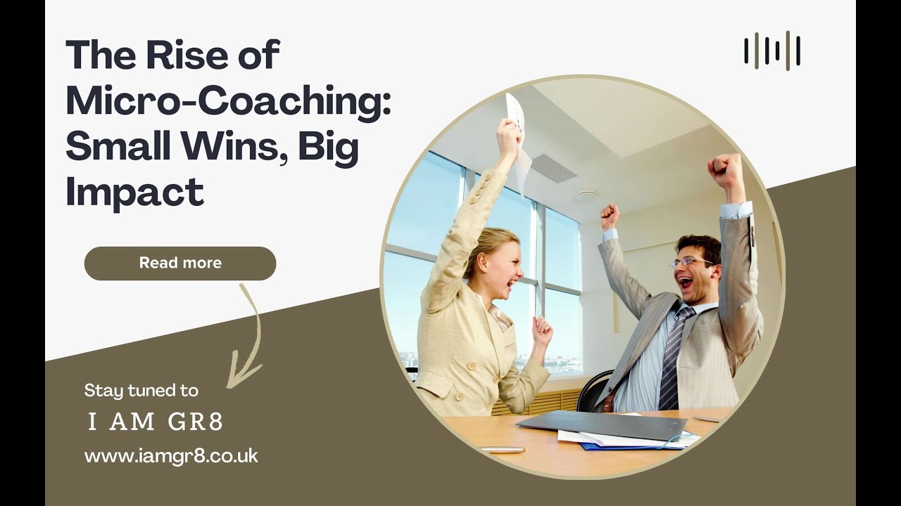 Big changes don’t need big time. Discover the power of micro-coaching with Iamgr8 your 5-minute dail