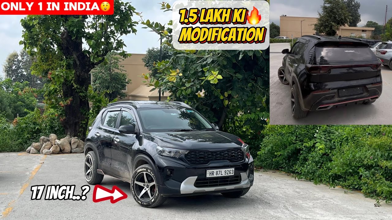 Kia Sonet Modified🔥| 1.5 Lakh Ki Modification😲| Full Mafia Look😈| Only 1 in India | 