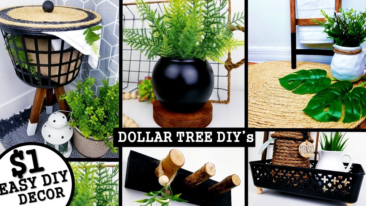 5 NEW DIY's HOME DECOR | DOLLAR TREE DIY's | Anthropologie & West Elm Inspired