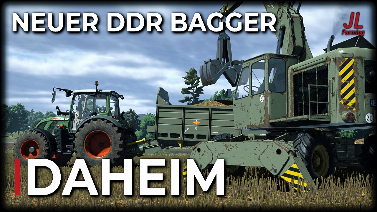 DDR Bagger gekauft in der Slowakei! 😳 Fortschritt im Einsatz | LS25 Daheim FarmVlog#58 I JL Farming