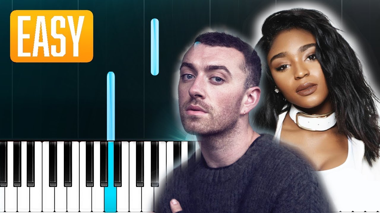 Sam Smith, Normani - Dancing With A Stranger (100% EASY PIANO TUTORIAL