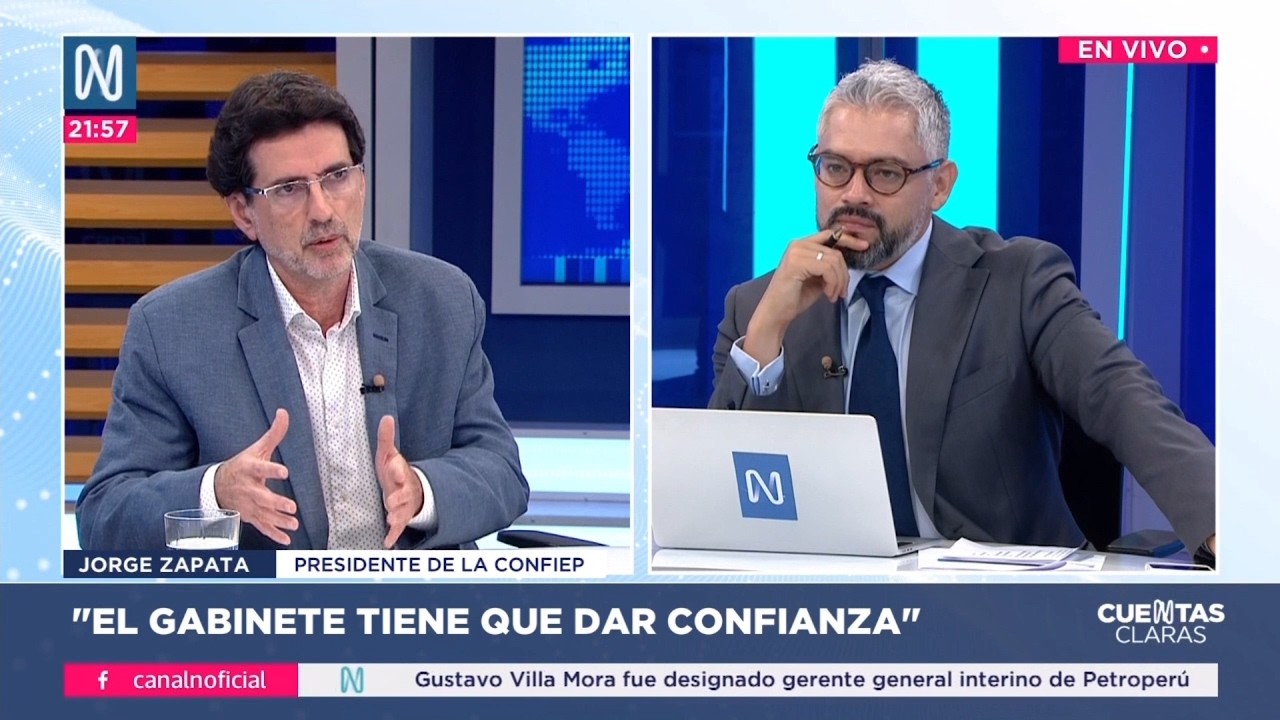 20-02-2026 Canal N: Entrevista al presidente de la CONFIEP, Jorge Zapata Ríos