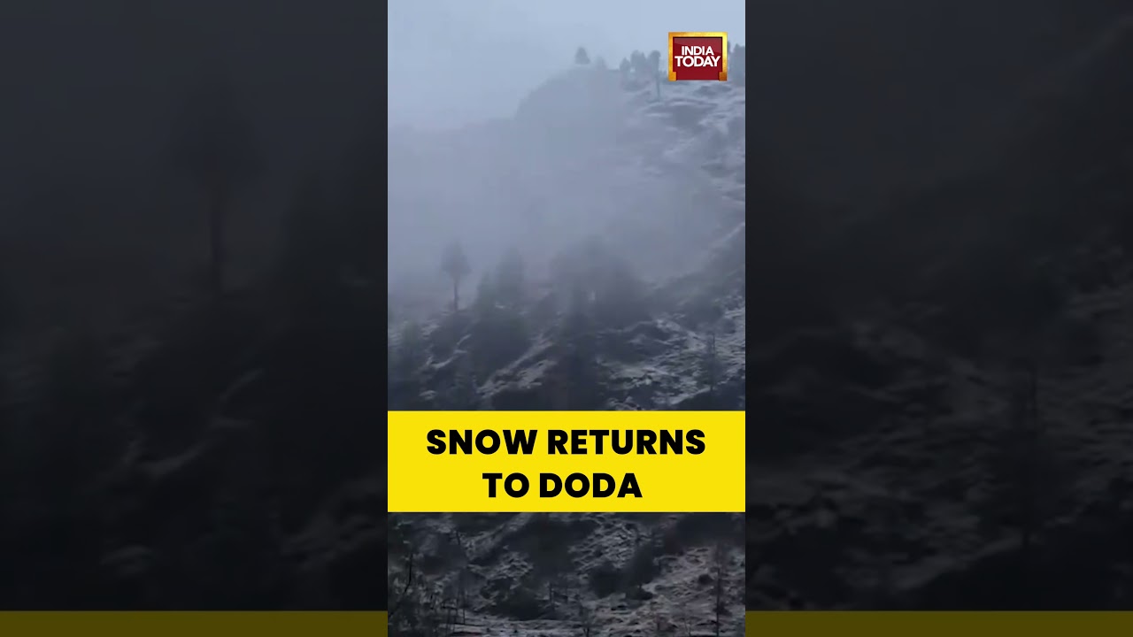 Snow Returns to Doda&rsquo;s Bhalesa After 3-Month Dry Spell | J&K Winter Update | #freshsnowfall