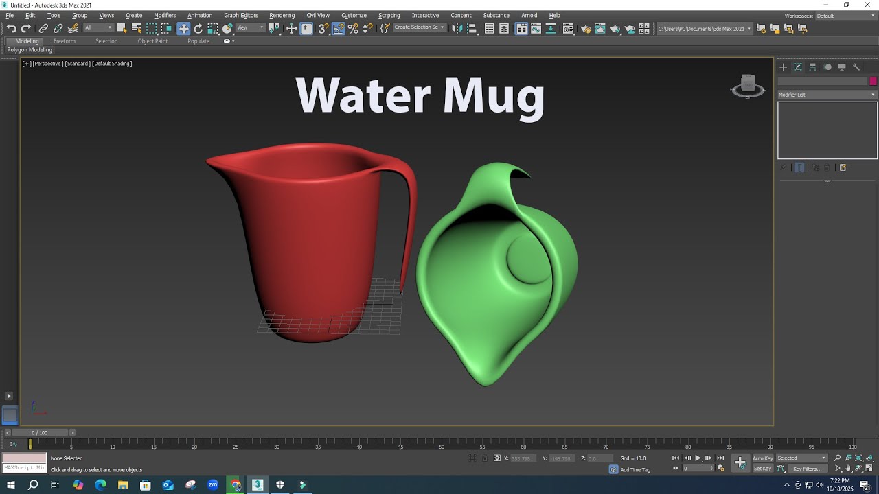 Water Mug Modeling Tutorial.