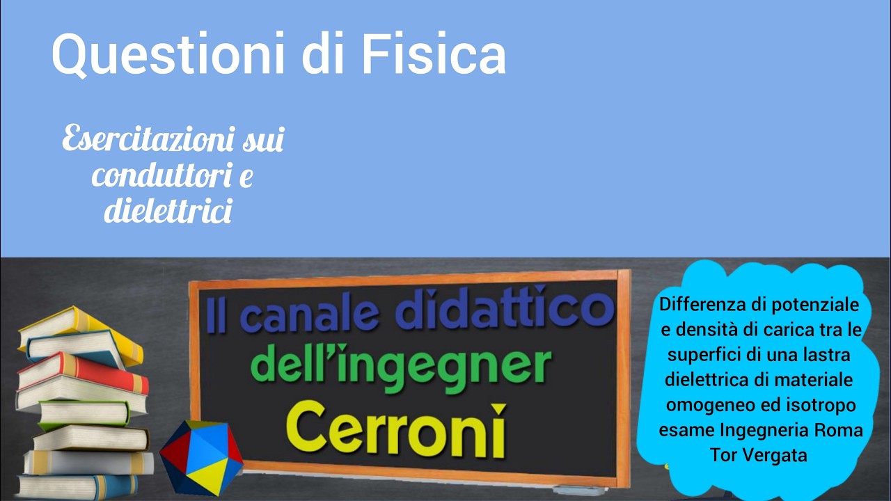 Densità di carica per una lastra dielettrica problema esame Tor Vergata ( 82 )