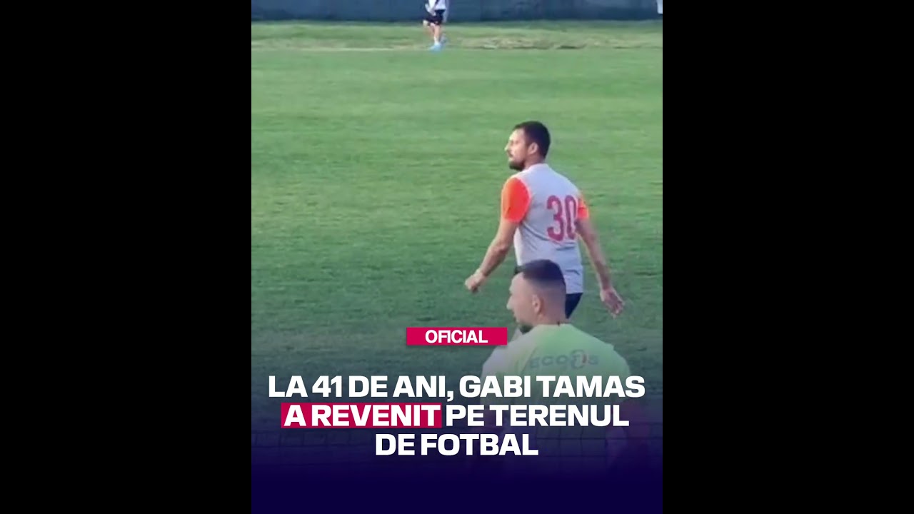 La 41 de ani, Gabi Tamaș a revenit pe terenul de fotbal #digisport #fotbalromanesc #romania