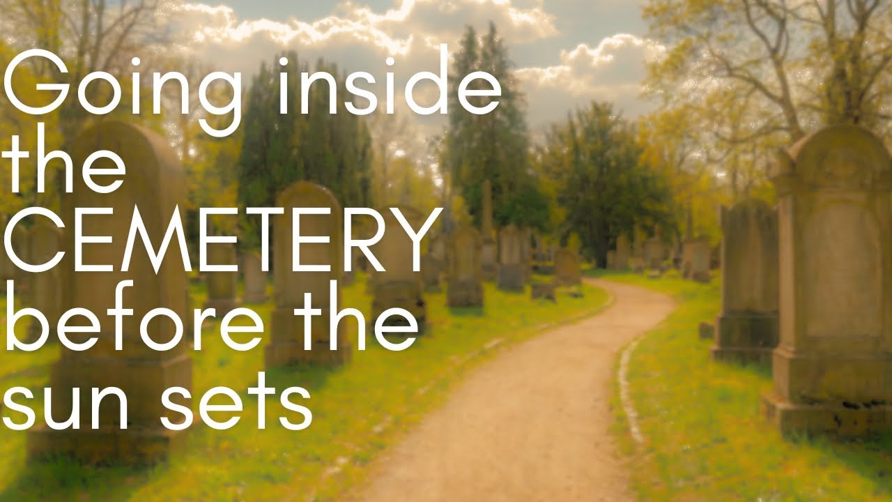 Going to the cemetery in sunlight 