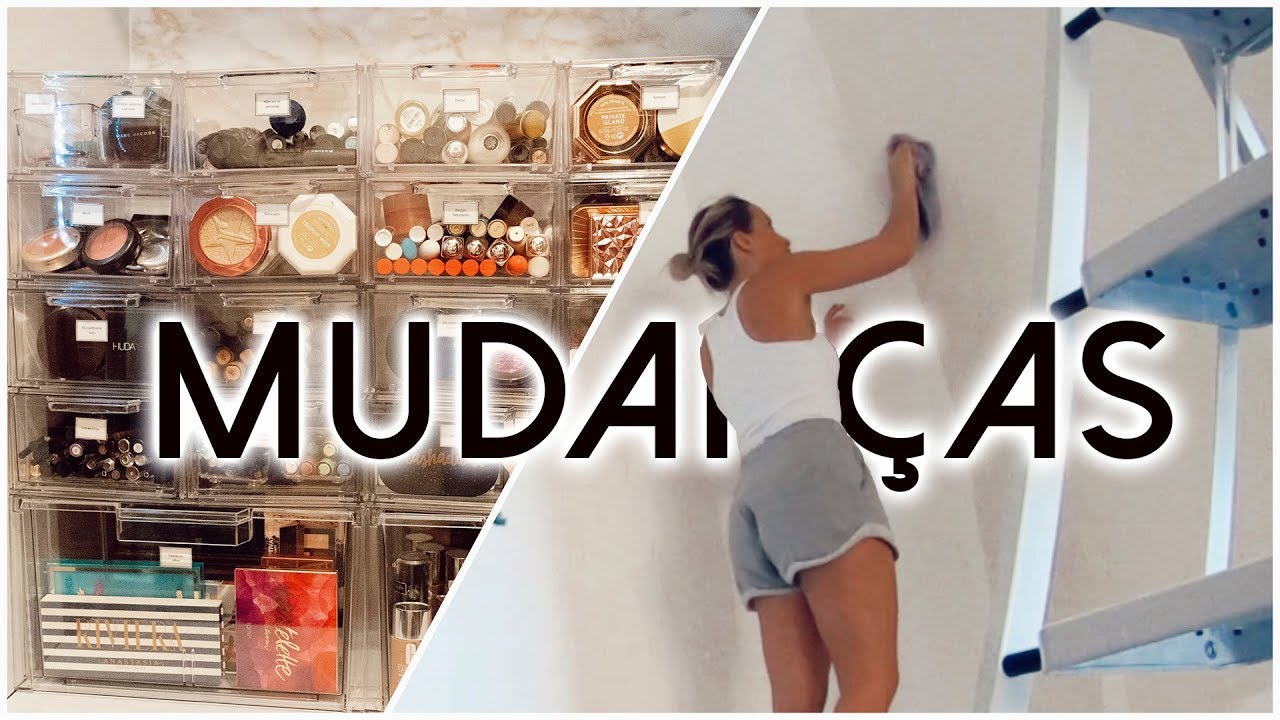 FIZ UM CLOSET DE MAQUILHAGEM | Mudanças parte 1
