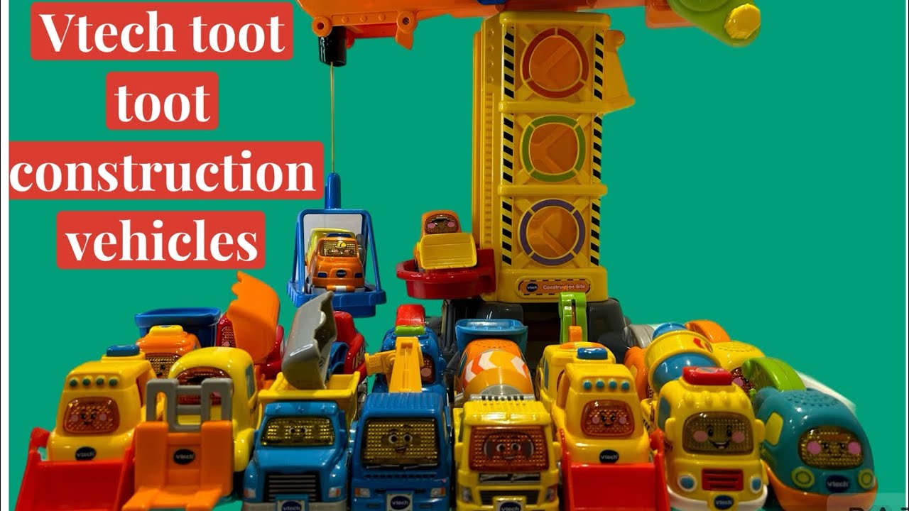 Vtech Go!Go!Smart Wheels construction vehicles |Vtech toot toot construction cars