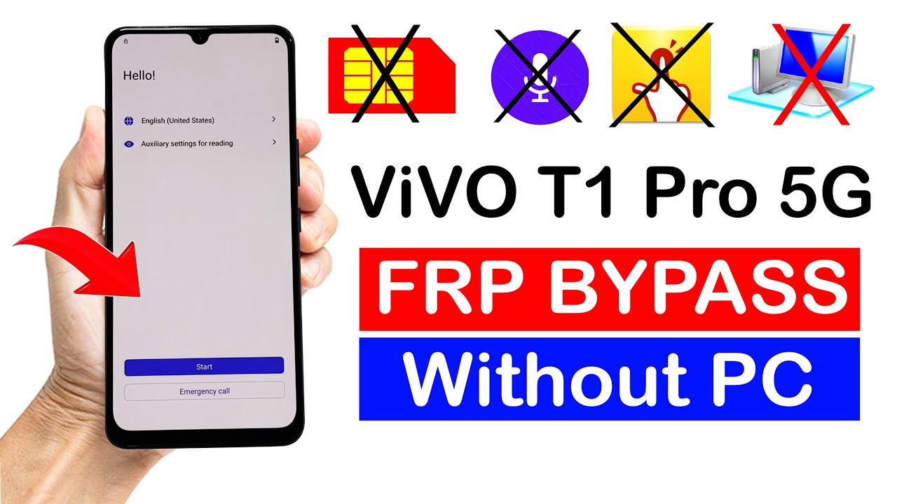 ViVO T1 Pro 5G FRP Unlock (without pc)💥Vivo V2151 ANDROID 12💥Latest Update Method