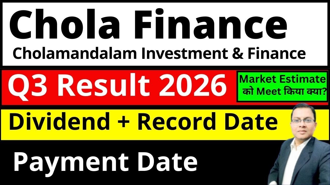 Chola Finance Q3 Result 2026 I Chola Finance share dividend I Cholamandalam Investment & Finance