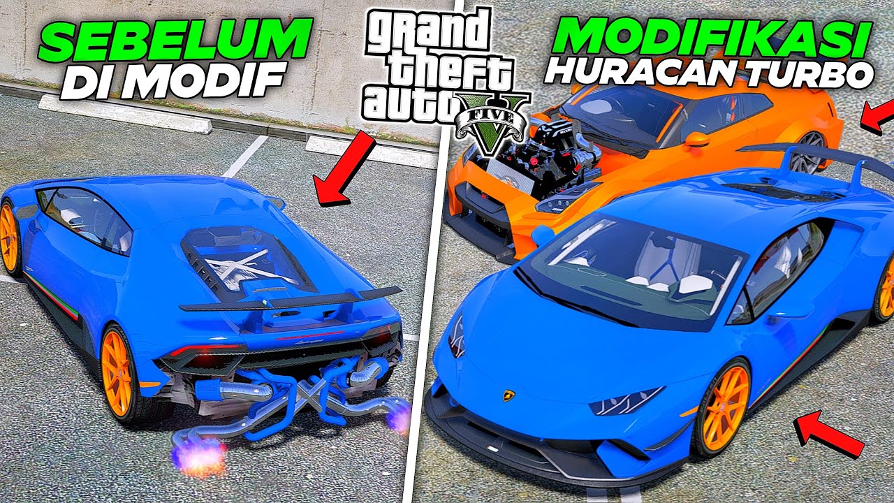 Aku MODIFIKASI Mobil Lamborghini Twin Turbo Langka Untuk Ikut Balapan CARMEET JDM Di - GTA 5 MOD