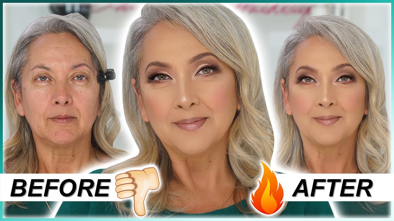 МАКИЯЖ ДЛЯ ЗРЕЛОЙ КОЖИ... Преображаю мою маму! | BrittanyBearMakeup