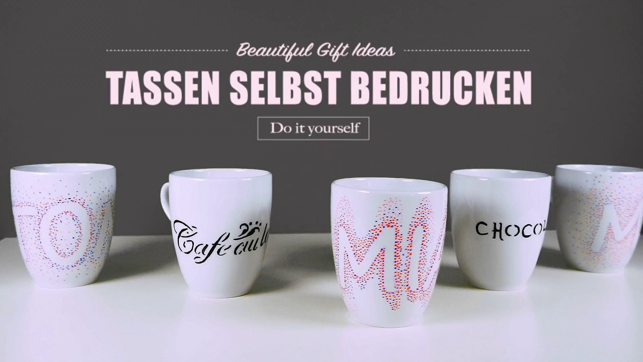 Tassen bemalen / Tassen bedrucken - toll als Geschenkidee oder für die Küche
