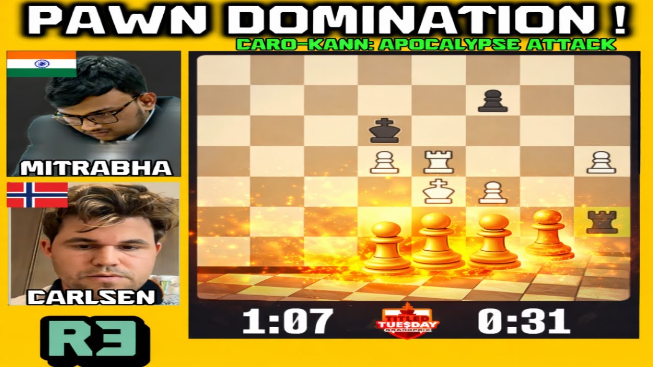 ♟️🔥 Magnus’ APOCALYPSE Attack! Shatters the Caro-Kann & Claims the Endgame with Pawn Domination 👑♙💥