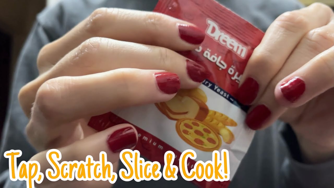 ASMR * Tapping on Ingredients! * slicing and cooking sounds ￼ * No Talking * ASMRVilla