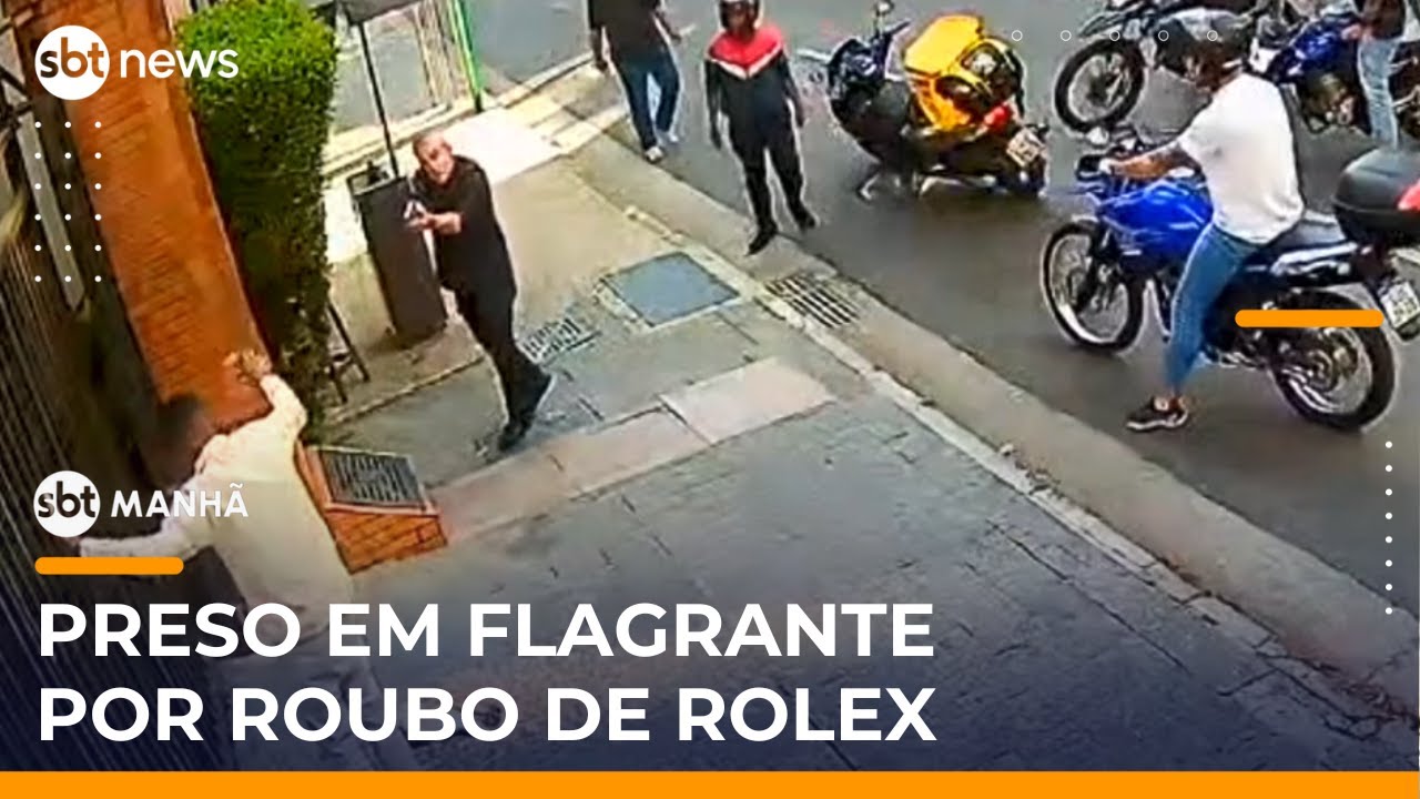 Homem é preso após roubar relógio de luxo nos Jardins, em São Paulo | #SBTManhã