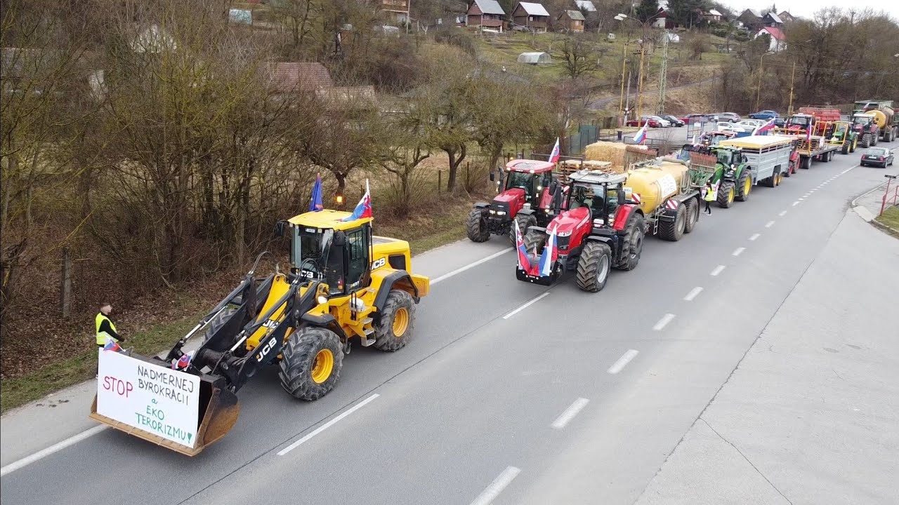 Protest slovenských farmárov 🚜🇸🇰 - RPPK Považská Bystrica