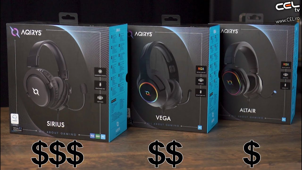 Caști de gaming ieftine? AQIRYS vine în ajutor | Unboxing + Teste + Giveaway Cel.ro