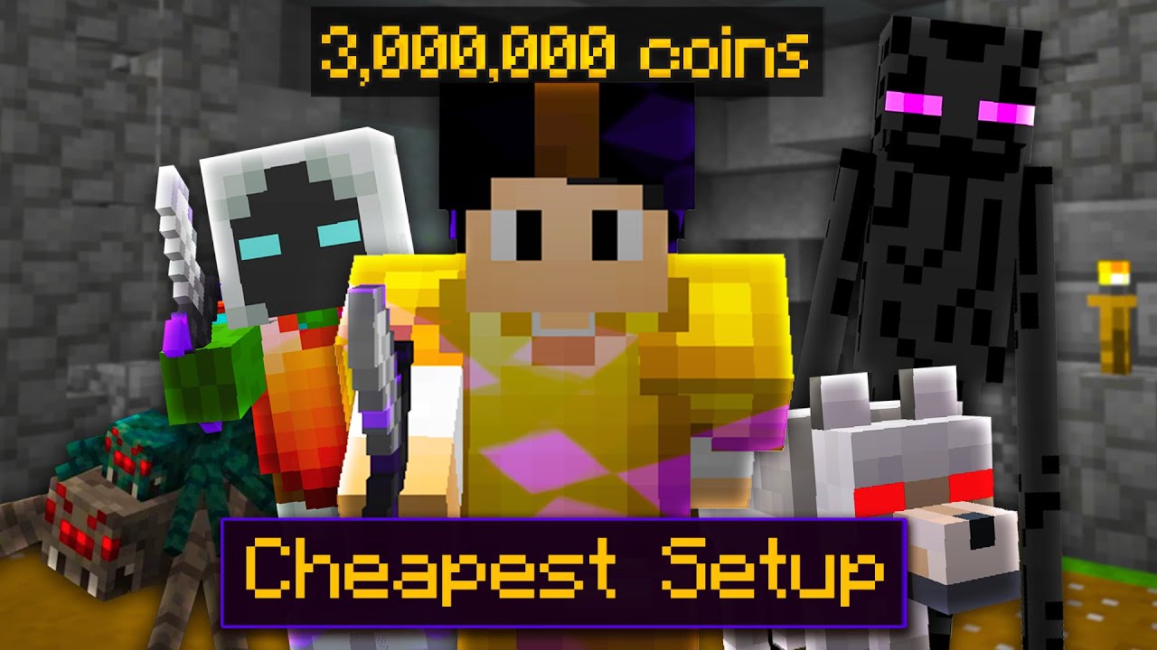 Я победил всех боссов Slayer с помощью самой дешевой экипировки (Hypixel Skyblock).