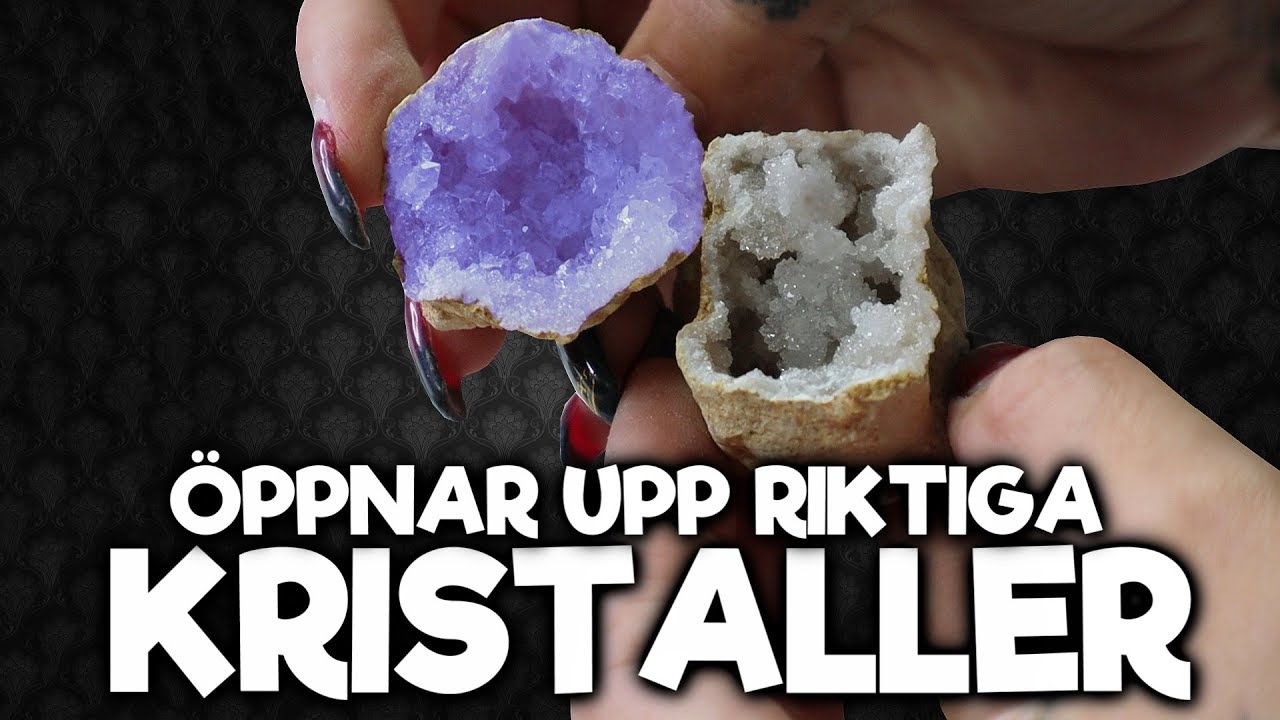 Öppnar Riktiga Kristaller - Ovanliga Mineraler