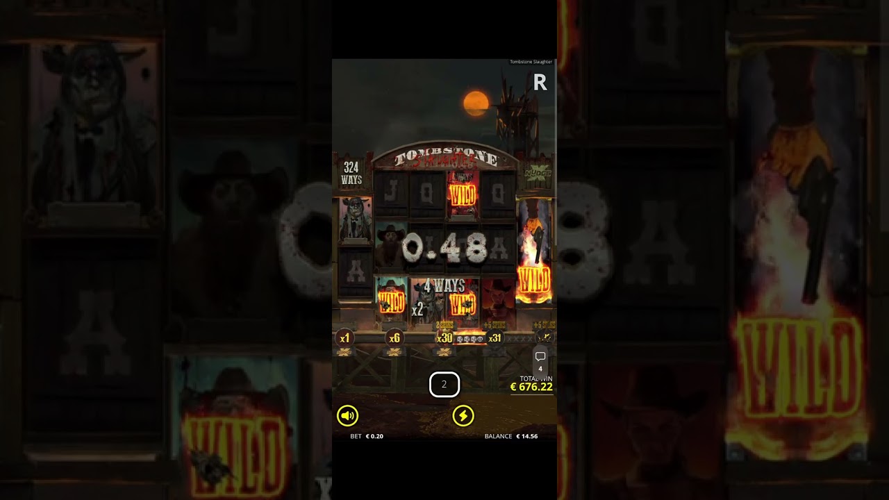 Tombstone Slaughter MAX WIN 500 000X 😱😱😱😱#bigwin #casino #evolution 