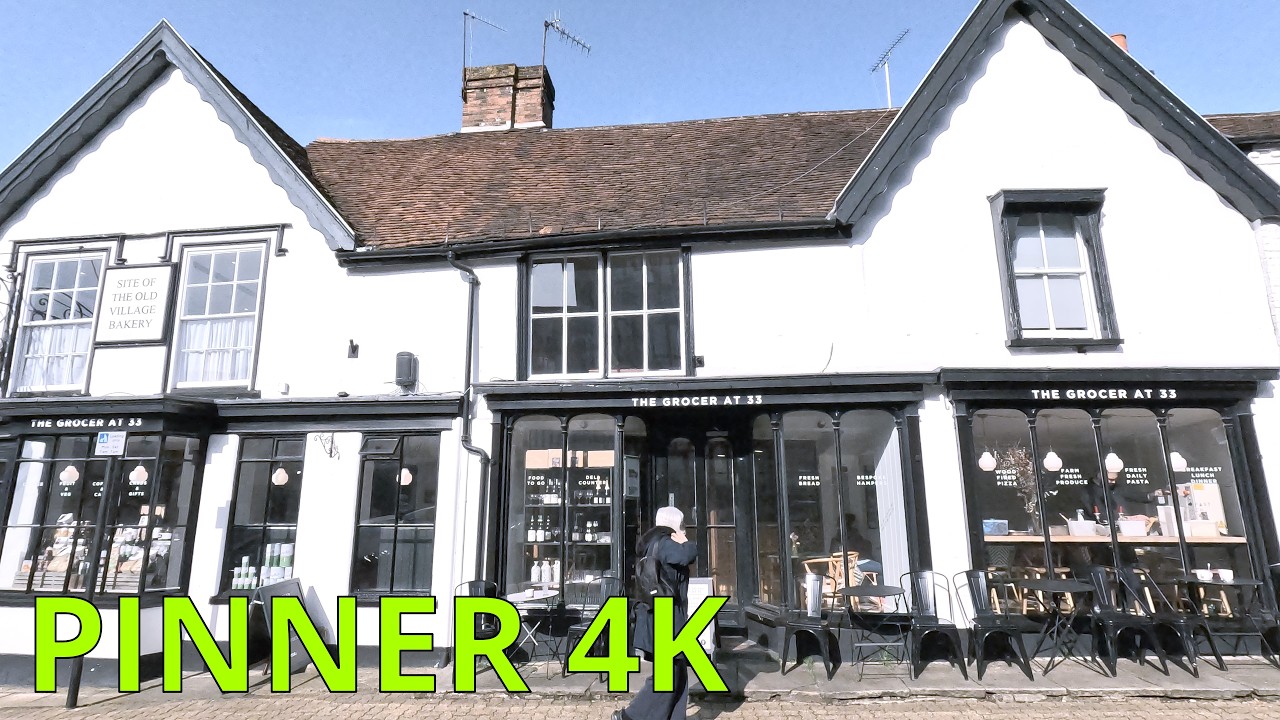 PINNER, Harrow, Town Centre Walk &ndash; Early Spring Friday / London HA5 &ndash; N121 [4K]