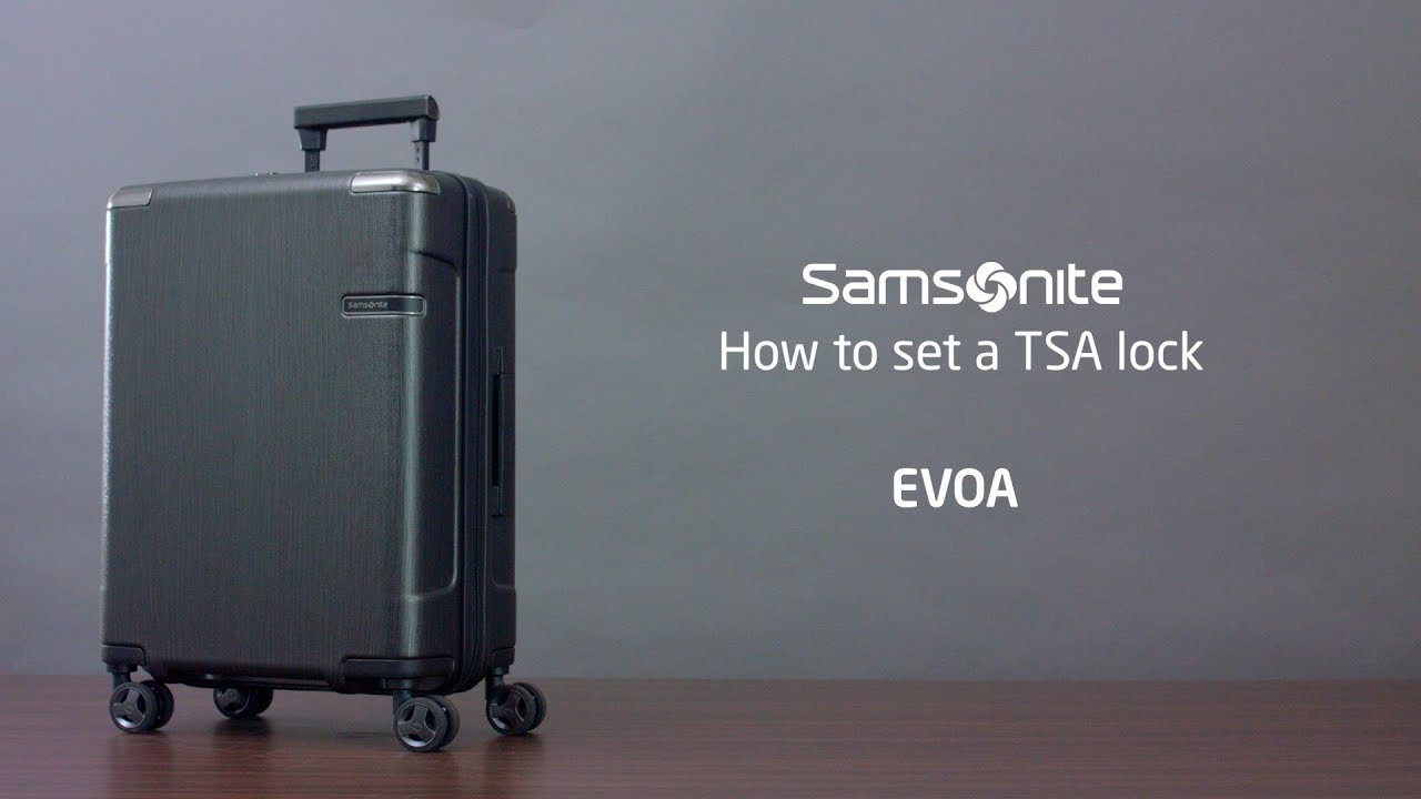 Samsonite Lock Instructions - EVOA