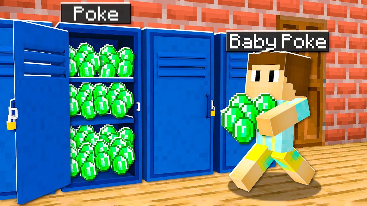 5 Ways To Steal Baby Poke's Emeralds In Minecraft!