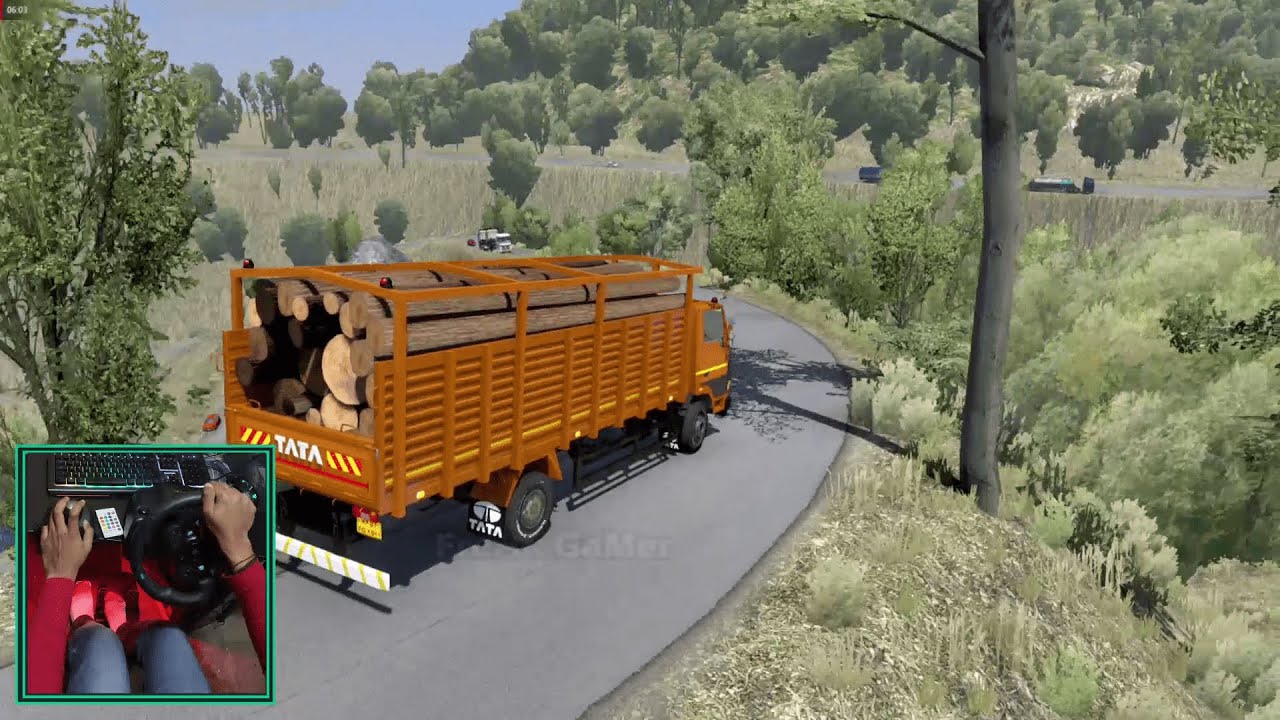 TATA 1109 Heavy Load on Hill Road | ETS2 1.30