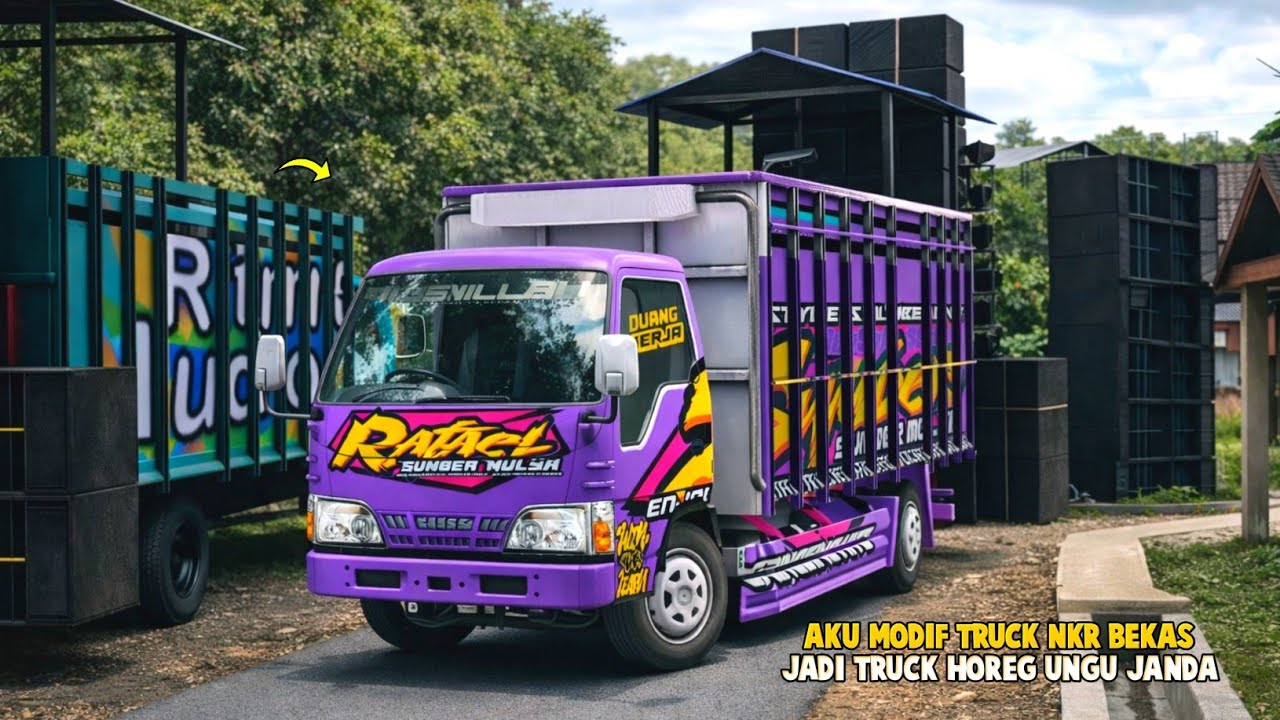Aku Rombak Truck NKR Losbak Botot Jadi Truck NKR Horeg Sumber Mulya😯ES Truck Simulator ID
