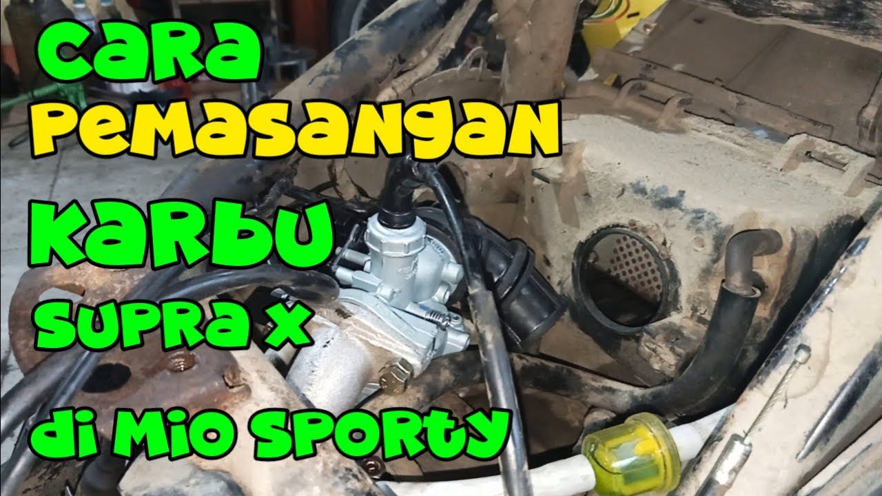 lihat seksama pasang karbu Supra x kemotor Mio agar tidak gagal paham,,,puas konsumen