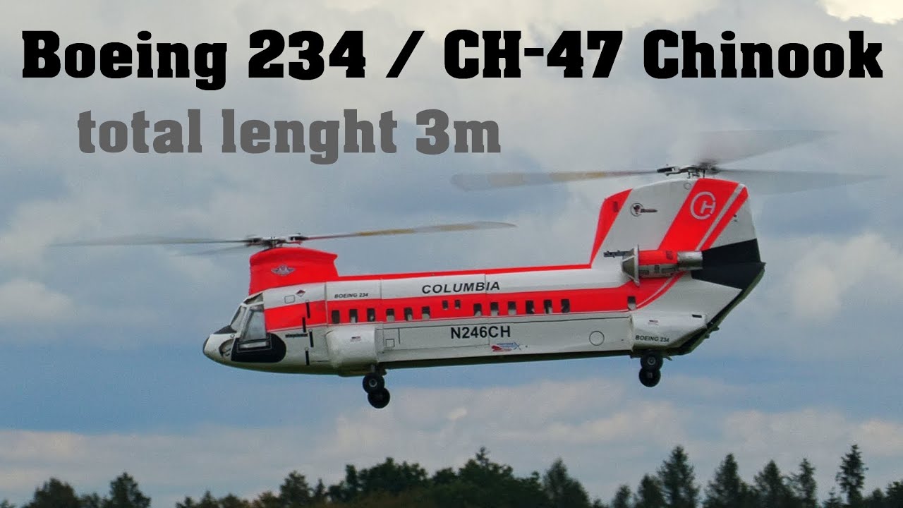 Boeing 234 / CH-47 Chinook | giant RC helicopter | 4K | Nesvacily 2022