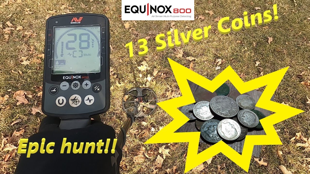 Epic metal detecting hunt! 13 Silver coins found with Equinox!