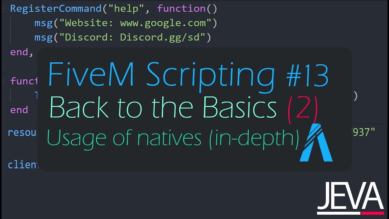 FiveM Scripting 13 - Using FiveM Natives | Back to the Basics (2)