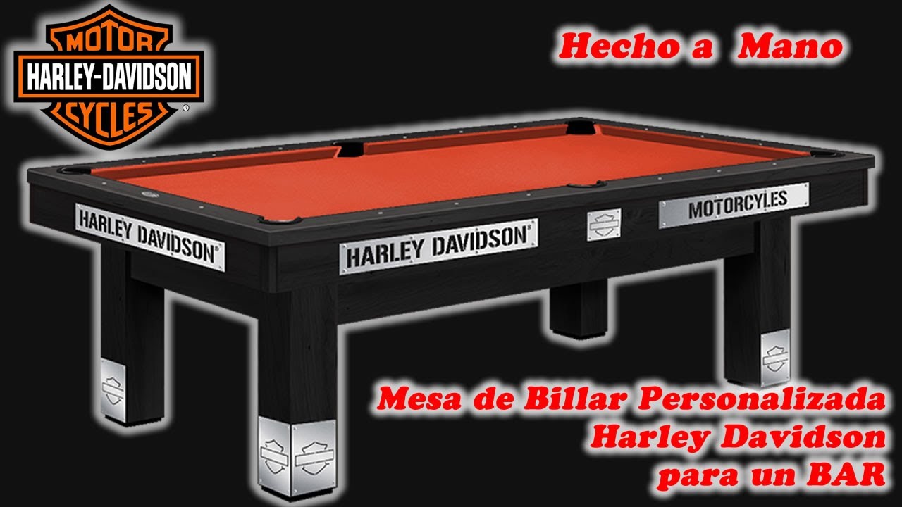 Mesa de Billar Harley Davidson Personalizada