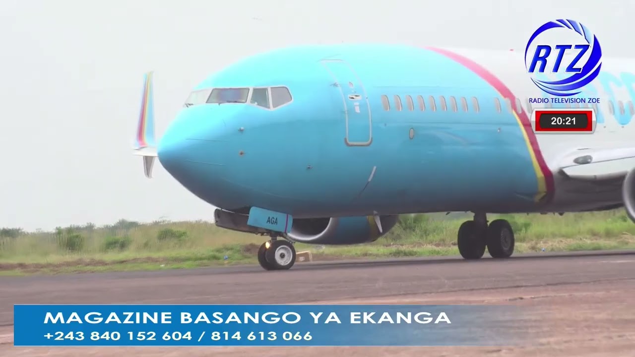Balisage à l'aéroport National de Mbandaka. Merci à SEM. Félix TSHISEKEDI TSHILOMBO 
