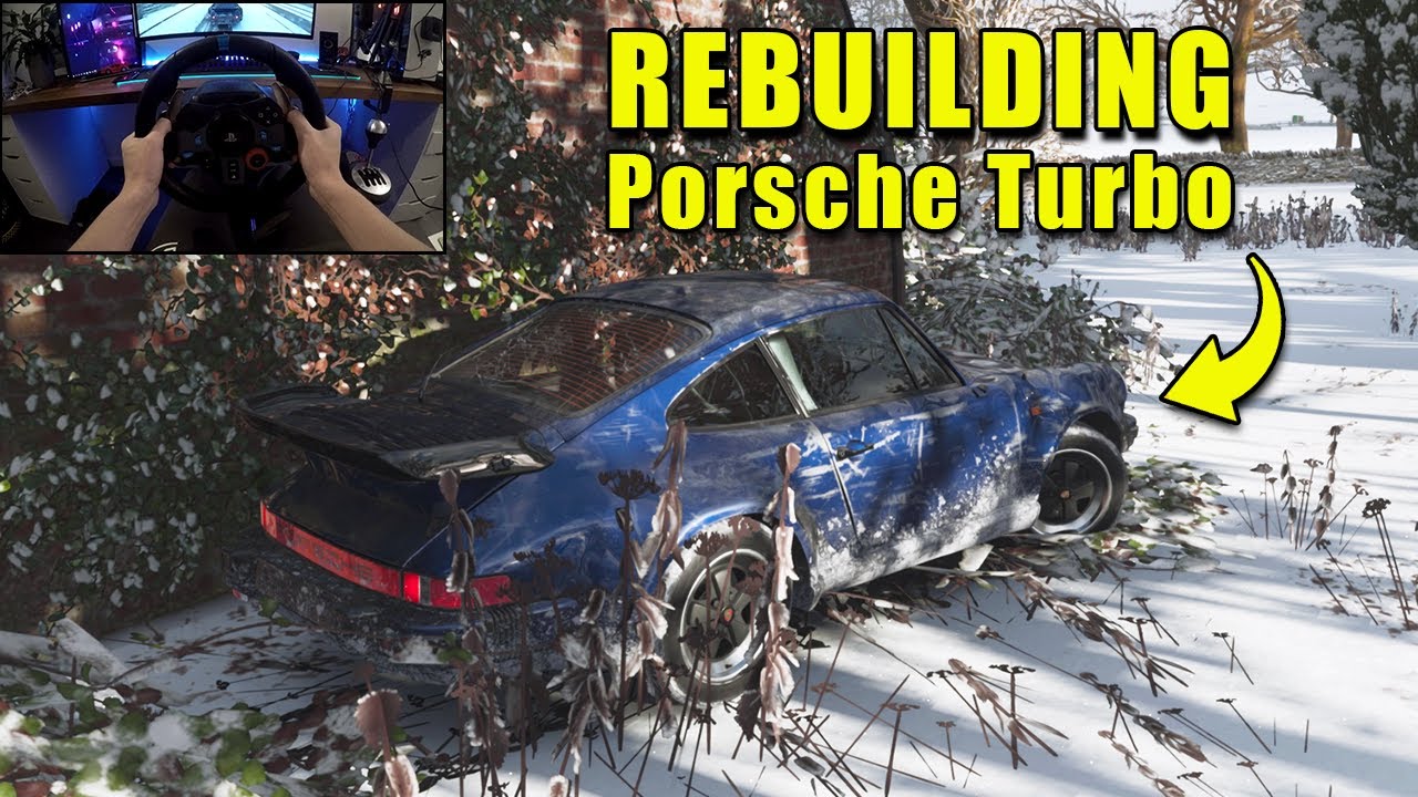 Rebuilding A Porsche Turbo 1982 | Forza horizon 4 - Logitech g29 Gameplay