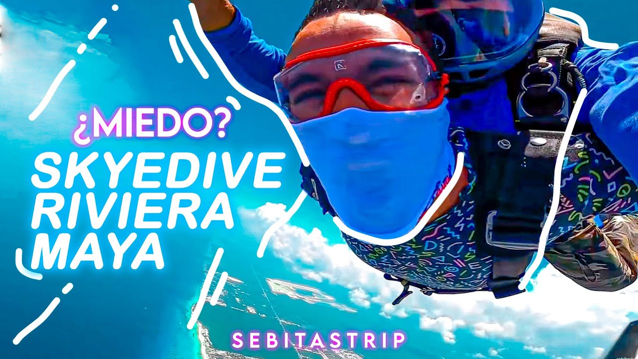 🌎🧜‍♂️ASÍ ES SALTAR CON PARACAIDAS POR PRIMERA VEZ EN PLAYA DEL CARMEN | ¿VALE LA PENA? @sebitastrip